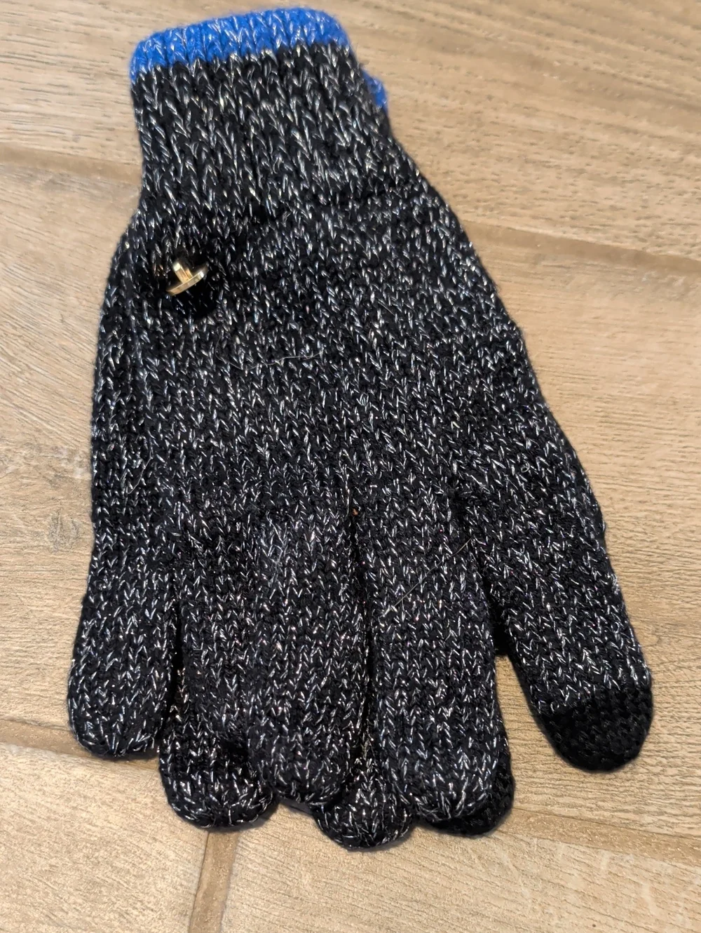 Juicy Couture Touchscreen Gloves Black & Blue